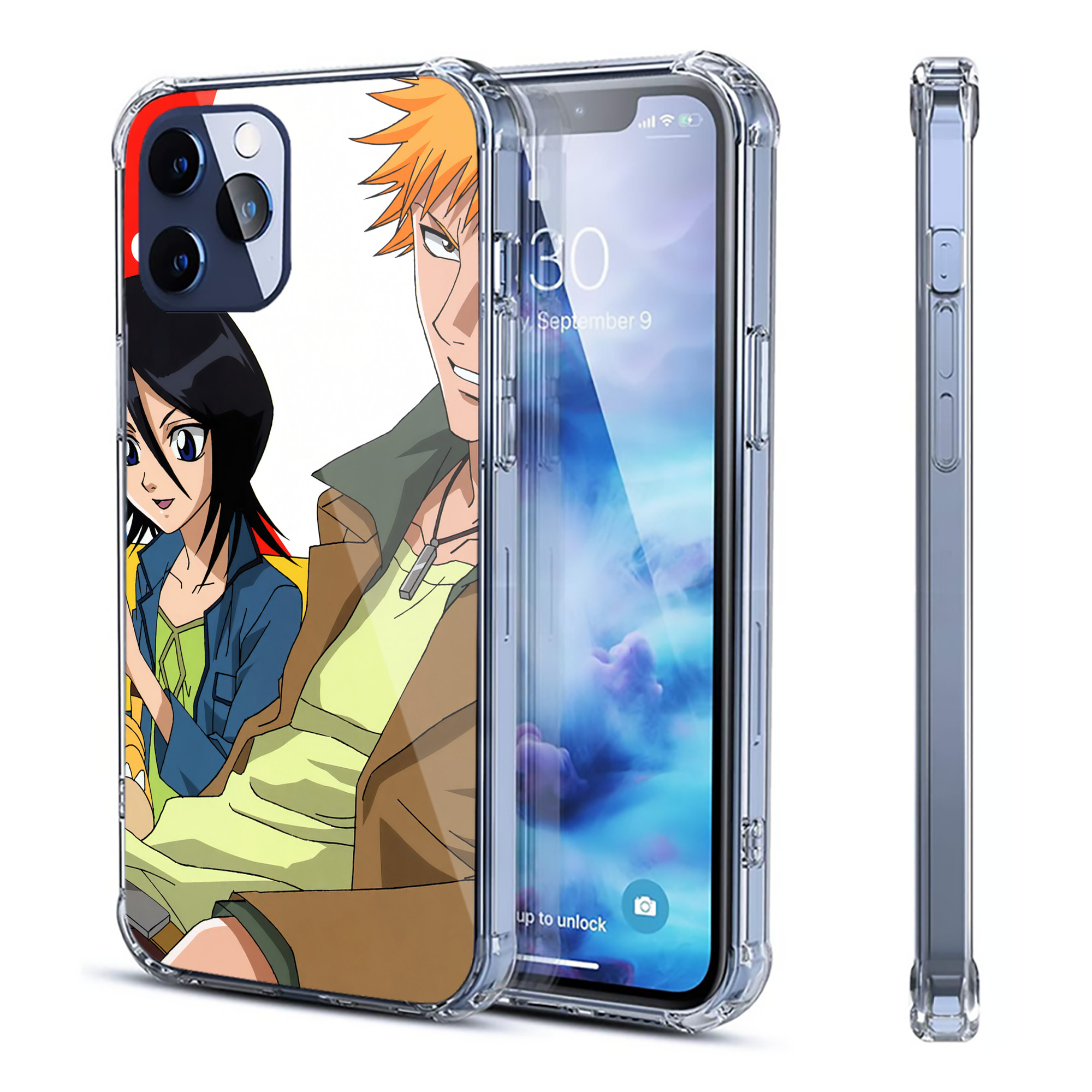 （画像用） ブリーチ BLEACH 【iPhone 12シリーズ対応】透明スマホケース（クリアソフトケース）